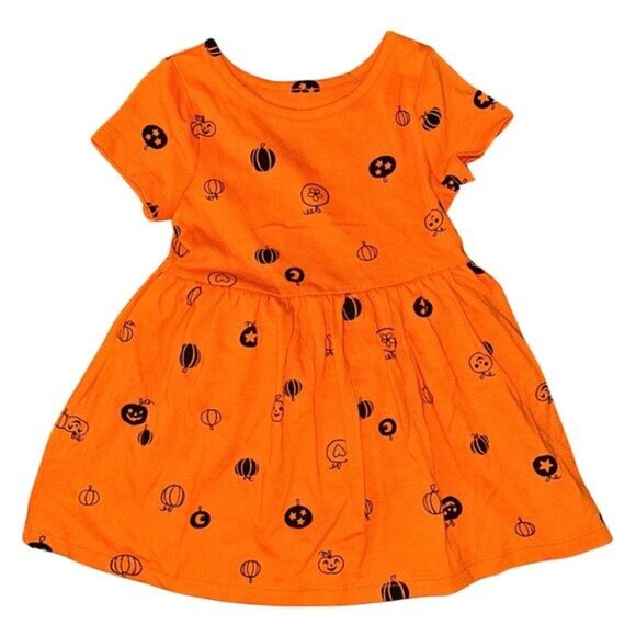 🎃 NWT Cat & Jack 12M Pumpkin Dress - Picture 6 of 15